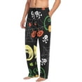 thumbnail image 5 of Men's Pajama Pants with Pockets Sleepwear Lounge Pants Stretch Casual Halloween Black, 5 of 7