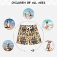 thumbnail image 6 of FORMRS Boys Swim Trunks Quick Dry Mesh Liner Boardshorts Sizes XS-XL, Red Geometric, 6 of 7