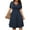 Dark Blue Womens Summer Dresses Clearance, variant on Plus Size Cocktail Party Dress for Women Sexy Deep V-Neck Bodycon Flowy Knee Length Casual Dress for Wedding Guest with Pockets,Sizes L-5XL