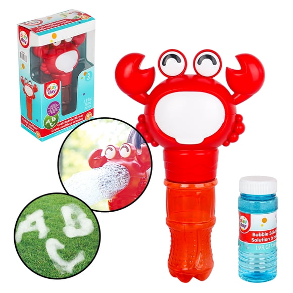 PLAY DAY PL Crab Bubble Blower Toy for Kids Ages 3+