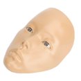 thumbnail image 1 of Makeup Practice Face, Safe Silicone Reusable 5D Makeup Mannequin Face, Full Face prosthetic Makeup Practice Board with Plastic Stand for Self Taught or Professional Makeup Artist, 1 of 7