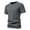 Gray, variant on JTieacloth Mod Bod Tops Mens Fashionable Small V Neck Design Casual Short Sleeved T Shirt For Men Loose Solid Color Pockets