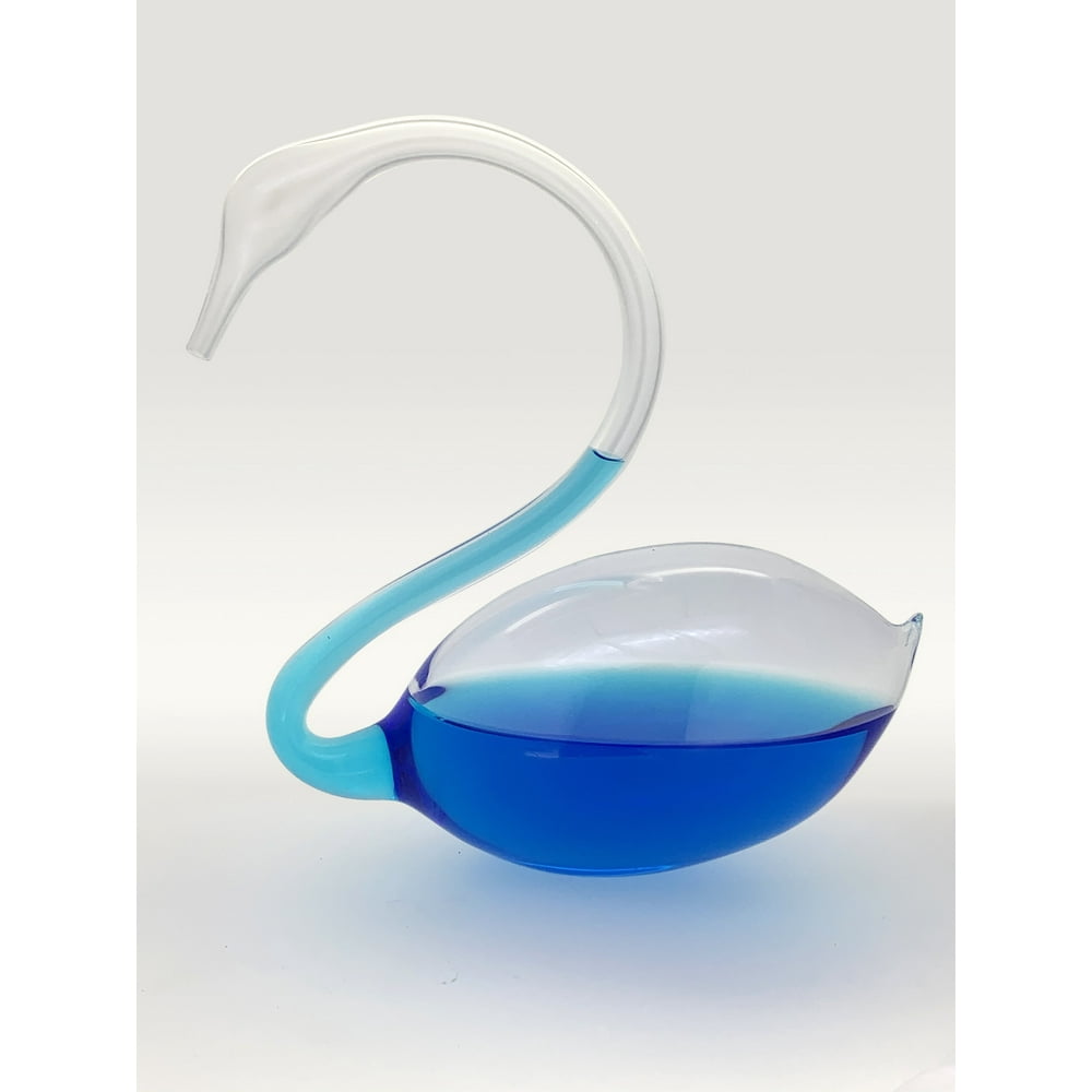 Goethe Weather Ball Barometer 6.5" Tall Glass Swan