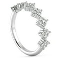 thumbnail image 2 of Pompeii 1/2Ct TW Round Cut Diamond Wedding Ring 14k Gold Stackable Band Lab Grown, 2 of 5