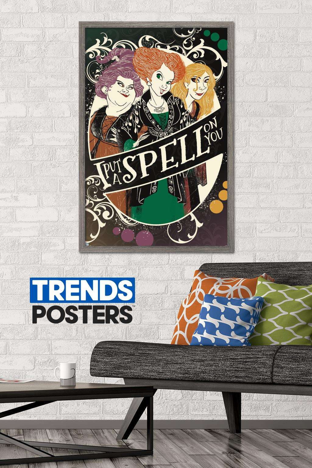 Disney Hocus Pocus - Spell on You Wall Poster, 22.375" x 34", Framed