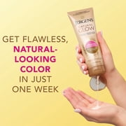 Jergens Natural Glow Daily Moisturizer Lotion, Medium to Deep Skin, Self Tanner, 7.5 fl oz
