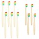 thumbnail image 1 of Juego familiar de cepillos de dientes SEVENHEAD Bamboo para adultos y niños, 6+4 unidades, 1 of 8