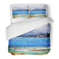 thumbnail image 1 of Juego de ropa de cama ABPHQTO 3 piezas Olas costeras abstractas Funda nórdica Twin Size, 1 of 1