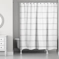 thumbnail image 2 of Creative Products Light Gray Stripes on Wood 71x74 Shower Curtain, 2 of 2