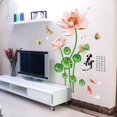 thumbnail image 5 of Un conjunto de pegatinas de pared de flores de loto y peces de poema chino, pegatinas de pared, decoración de pared para sala de estar, dormitorio, cocina y oficina, 5 of 5