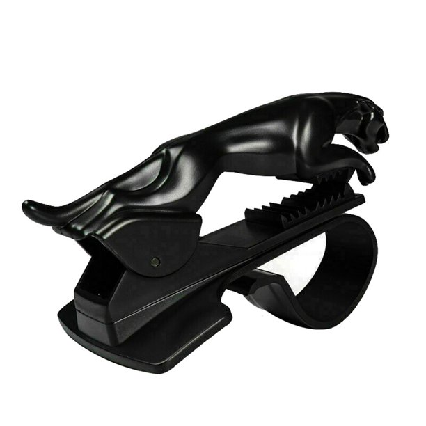 Inteprter Soporte para teléfono de coche Soportes de teléfono móvil de plástico Cuna Tablero de instrumentos de vehículo Soporte de coche de 360 Teléfono y Comunicación negro