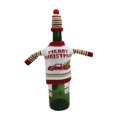 thumbnail image 2 of Yoyauz Party Talk Ugly Sweater Christmas Wine Bottle Covers, Holiday Wine Bottle Sweater Cover with Hat for Ugly Christmas Sweater Party Decorations, 2 of 6