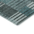 thumbnail image 4 of Addison Rugs Mayfield Washable Transitional Striped Teal Runner Rug, 2'3" x 7'6", 4 of 5