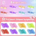 thumbnail image 2 of Gafas de sol con forma de corazón Nylytek para niños y niñas de 3 a 12 años, paquete de 32, 2 of 7