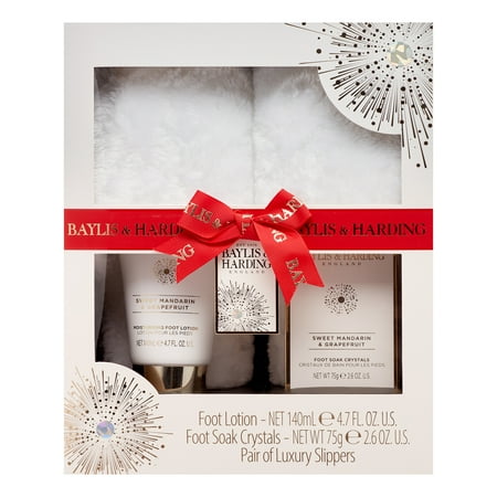 Baylis & Harding Luxury Slipper Gift Set, Sweet Mandarin and Grapefruit
