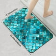 thumbnail image 3 of 1pc Blue Mosaic Tile Texture Bathroom Rug Bathroom Decor and Qccessories- Durable,Anti Slip,And Quick Drying,Suitable For Indoor/outdoor Use - Perfect For Bathrooms,Bedrooms,Kitchens, 3 of 9