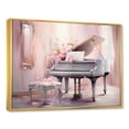 thumbnail image 2 of Designart "Pastel Play On The Pink Piano" Music Floater Framed Canvas Art Print, 2 of 5