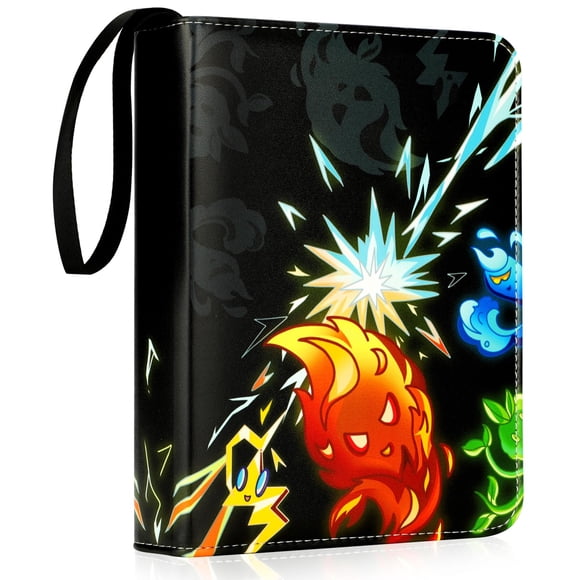 Carpeta para cartas HVECT de 9 bolsillos para 900 cartas, impermeable, de PU