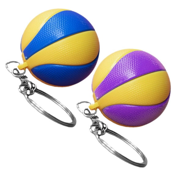 unbranded 4Pcs Volleyball Keychains Small Sports Keychains Decorative Sports Volleyball Keychains Hanging Decors