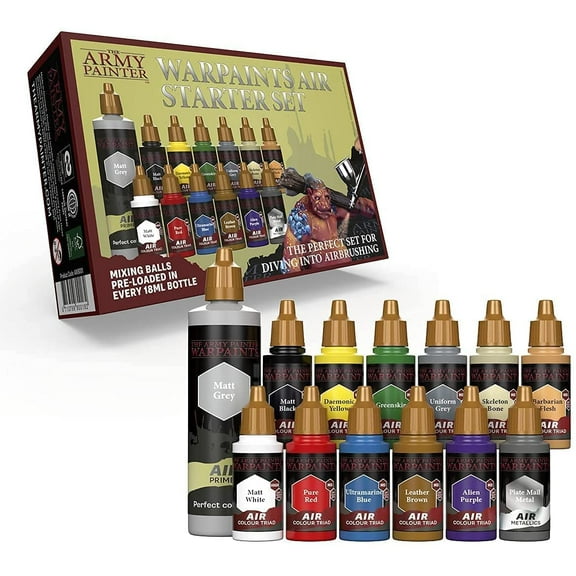 The Army Painter Warpaints Air Starter Set - Airbrush Paint Set