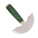 thumbnail image 4 of Cuchillo De Cabeza Redonda De Cuero ANGGREK Hecho A Mano Mango De Madera Verde, 4 of 8