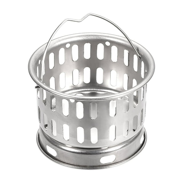Canasta de colador para fregadero de 77mm de diámetro de acero inoxidable Uxcell con mango