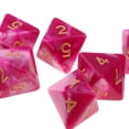 thumbnail image 4 of 10 Uds dados de poliedro de varios lados D8 para D & D TRPG juego de rosa rojo + blanco Zulema Juego de dados TRPG Dice, 4 of 8
