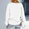 thumbnail image 5 of Generic Women's Casual Heart Printed Drop Shoulder Tops Round Neck Long Sleeve Sweatshirt, 5 of 7
