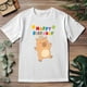 thumbnail image 4 of Playera Blanca Camiseta Unisex Capibara Happy Birthday, 4 of 5