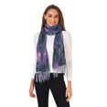 thumbnail image 2 of FORMRS Womens Scarf Winter Soft Long Big Warm Shawls Wrap Tassel Scarves, Purple Sky Pattern, 2 of 9
