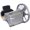 Silver + Aluminium, variant on Miter Saw Dust Collection Hood, Table Saw Dust Collector with 4-Inch OD Connection, Universal Fit for All Miter Saws, Gray Nylon Storage Bag Included