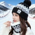 thumbnail image 4 of Rechargeable Heated Winter Hat and Scarf Set with Adjustable Temperature Control for Outdoor Adventures, 4 of 5