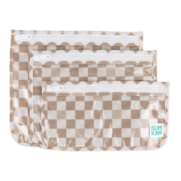 Bolsas de viaje y artículos de aseo Bumkins A5 Sand Check, paquete variado