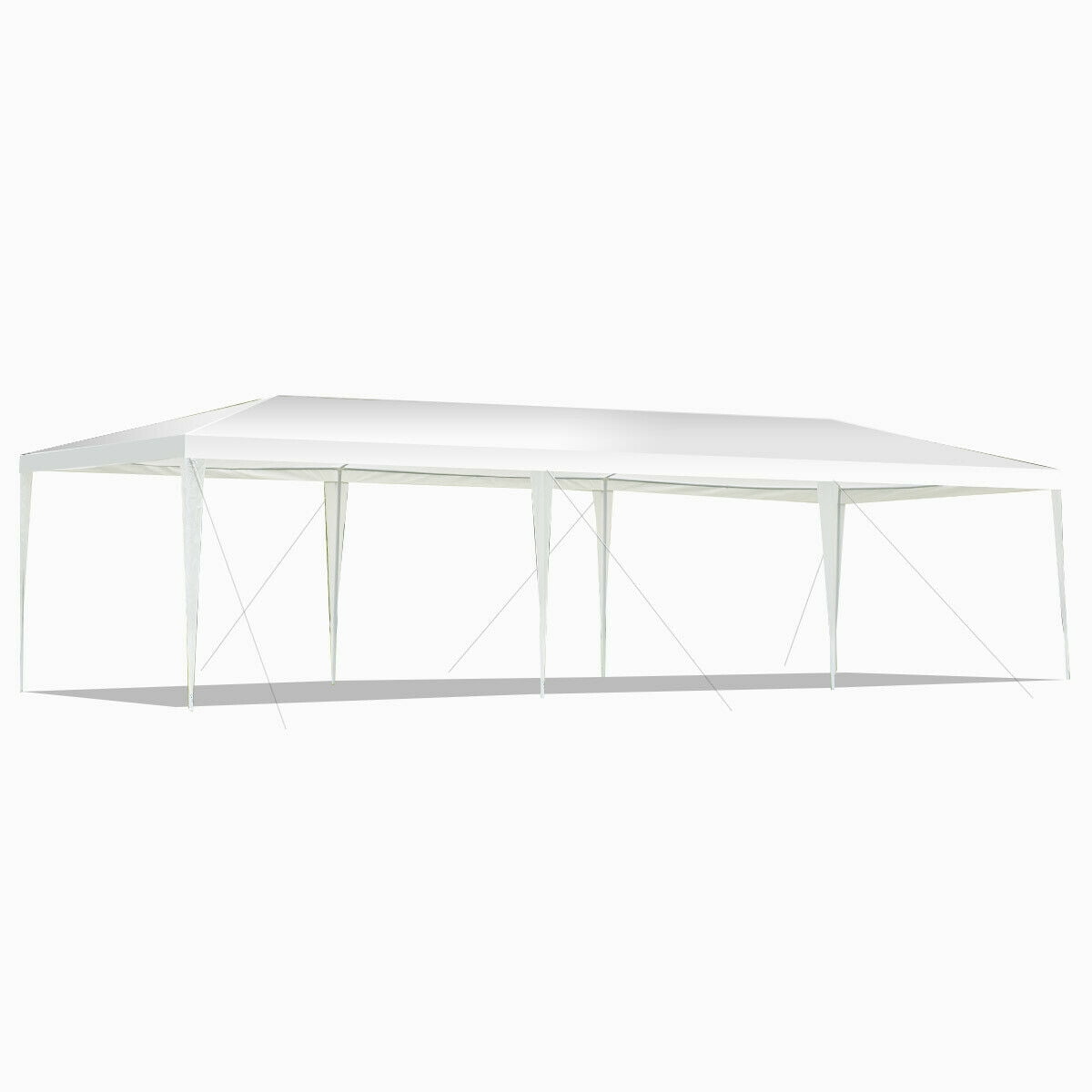 Gymax White 10' x 30' Outdoor Gazebo Canopy Wedding Party Patio Tent
