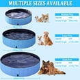 thumbnail image 2 of duomi-Dog Bath Pool, Portable Foldable PVC Pet Swimming Pool Bathing Tub Paddling Pool for Large Pets Dogs Cats (Blue 80 * 30), 2 of 4