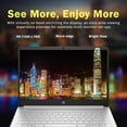 thumbnail image 4 of HP 14" HD Anti-Glare Laptop, Intel Processor N150, 8GB RAM, 288GB Storage(128GB SSD+160GB Docking Station Set), Intel Graphics, 1 Year Office 365, Fast Charge, Wi-Fi 6, Win 11 S, Silver, 4 of 9