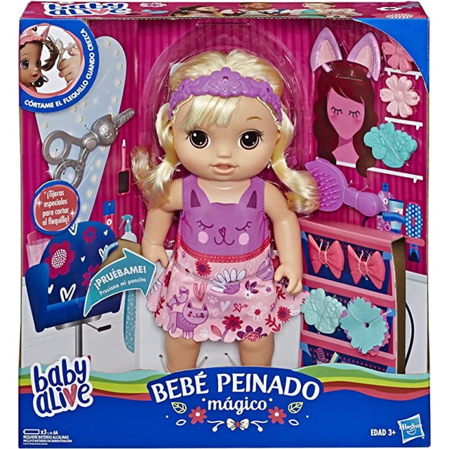 Baby Alive Muñeca Baby Alive Peinado Mágico Rubia