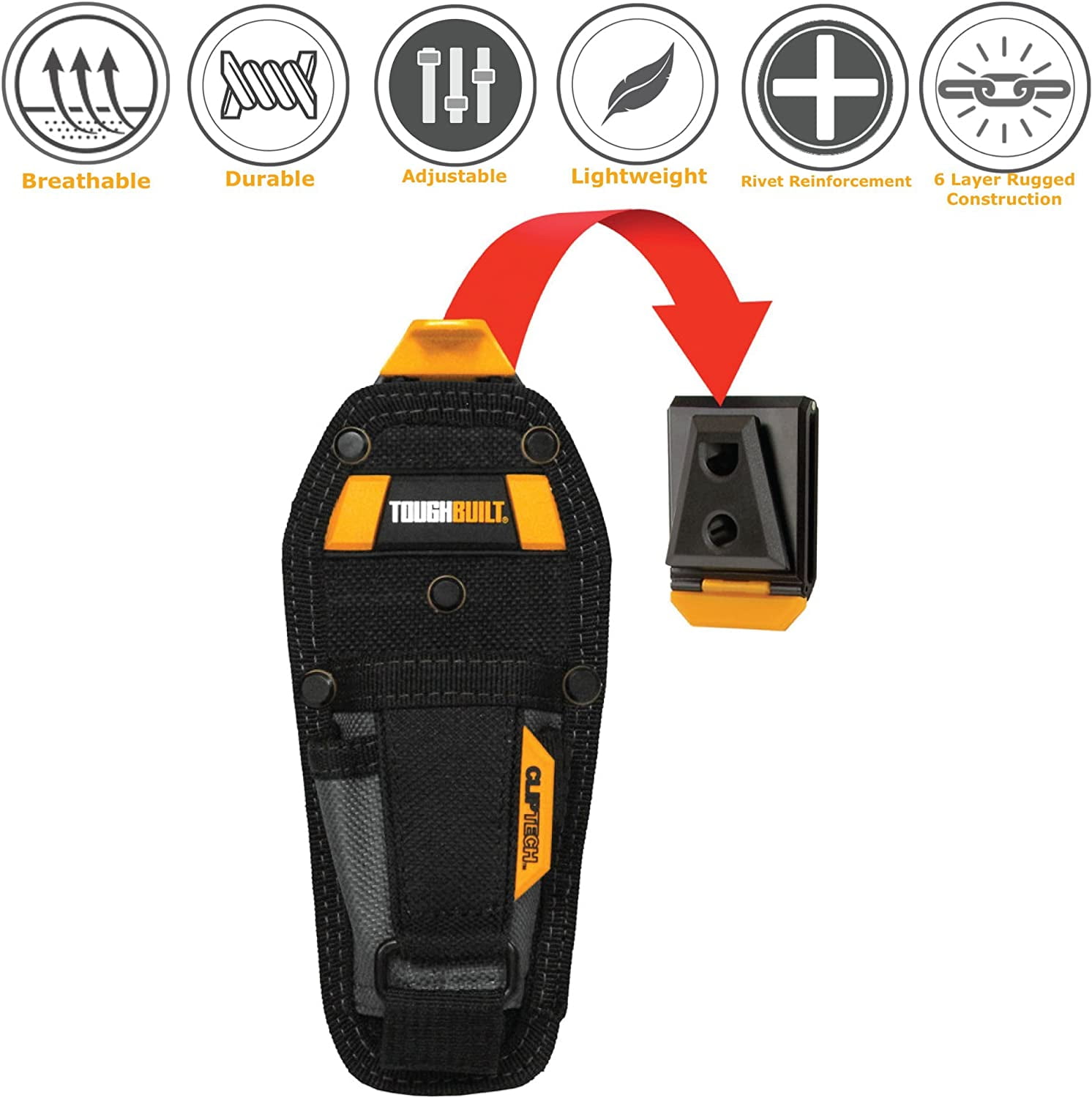 TOUGHBUILT Pliers Tool Pouch For Tape Measure Clip