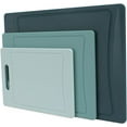 thumbnail image 3 of COOK WITH COLOR 3-Piece Cutting Board Set, Non-slip Chopping Board Kitchen Utensils Set Home Essentials, Teal, 3 of 8