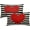 Red Heart, variant on Valentines Day Lumbar Pillow Covers 12X20 Inch Black White Stripes Red Heart Decorative Rectangular Pillow Cases Valentine''s Day Linen Throw Pillows Set of 2 Home Decor For Sofa Couch Outdoor
