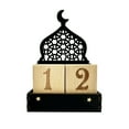 thumbnail image 1 of Dsscvnef Countdown Calendar Star & Moon Carving Eid Holiday No Electricity Needed, 1 of 7