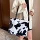 thumbnail image 4 of Bolsa retro de gran capacidad con diseño de animales, de hombro de felpa para mujer (2) Likrtyny Para Estrenar, 4 of 9