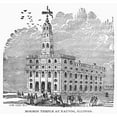 thumbnail image 2 of Mormon Temple Nauvoo. Nthe Mormon Temple At Nauvoo Illinois As It Appeared In The 1840S. Wood Engraving American, 2 of 4