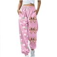 thumbnail image 3 of QATAINLAV Women's Sweatpants St. Patrick's Day Print Joggers Pant with Pockets Casual Baggy Cinch Bottom Trousers, Pink, XL, 3 of 6
