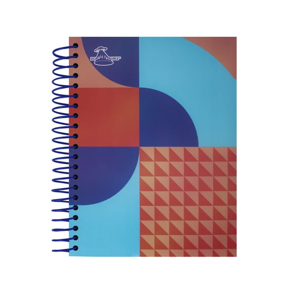 Cuaderno Libreta Profesional 200 Hojas Pasta Dura Mosaicos Cuadro chico