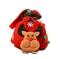 thumbnail image 1 of Toystoory Bolsa de Navidad Bolsa de almacenamiento de regalo de tela peluda adorable linda Kits de decoración para fiestas ciervo Toystoory HA027332-02, 1 of 4