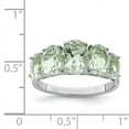 thumbnail image 2 of 925 Sterling Silver Rhodium Green Quartz Ring, 2 of 2