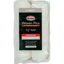 Glidden 9" Woven Plus Interior/Exterior Paint Roller Cover 1/2" Nap, 2 Pack