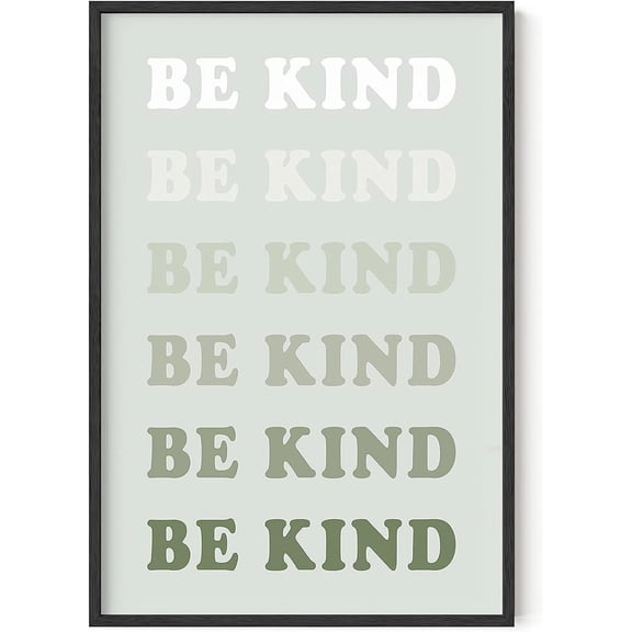 HAUS AND HUES Positive Quotes Wall Decor - Be Kind Poster Quotes Wall Art, Kindness Quote Affirmation Wall Decor, Cute Quote Posters for Teen, Cute Posters Encouragement (24" x 36" Unframed)