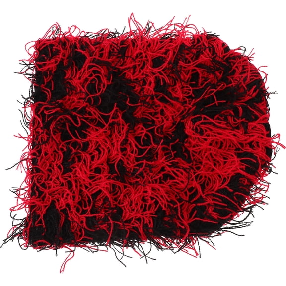 SOPOTUTU Knitted Beanie Hat Woolen Yarn Red 1Pcs Fashion Statement for Women